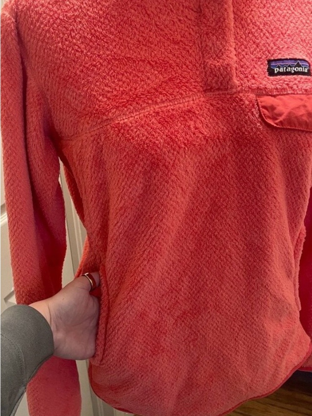 Patagonia Women’s Size Medium Coral Snap-T Fleece Pullover - Picture 6 of 9